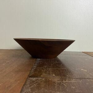 Vintage Solid Burl Walnut Serving Decorative‎ Bowl Billings Missouri